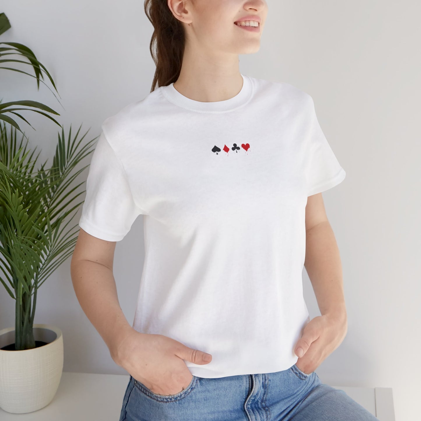 Dripping Card Suit Graphic Tee